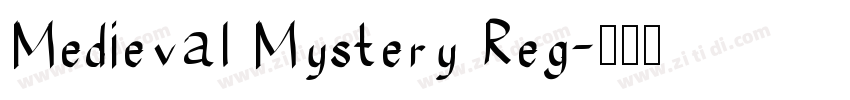 Medieval Mystery Reg字体转换